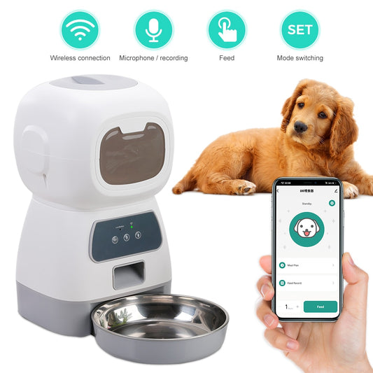 3.5L Automatic Pet Feeder - Wifi & Button only option